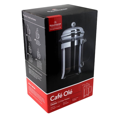 Grunwerg Cafe Ole French Press Coffee Maker 1L