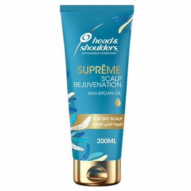 Head &amp; Shoulders Supreme Scalp and Hair Conditioner with Argan Oil for Dry Scalp Rejuvenation 200ml