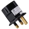 Brennenstuhl 2-Pin To 3-Pin Travel Adapter Black