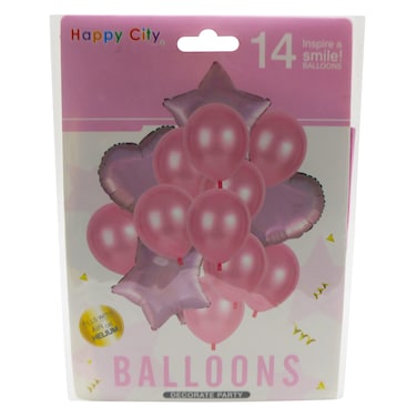 Ballon 14Pcs Set Pink Ke 2