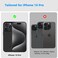 MONOCARBON Real Carbon Fiber case for iPhone 15 PRO cover [MagSafe Compatible] Military Grade - Matte Black