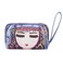 Biggdesign Travel Cosmetic Bag Make up Pouch Case Toiletry Organizer Pencil Case 6x4x3 inches Blue Color