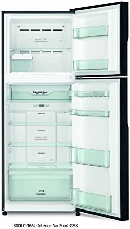 Hitachi 366L Net Capacity Top Mount Inverter Refrigerator, Platinum Silver, RVX505PUK9KPSV