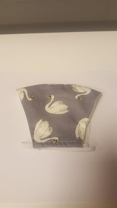 Pikkaboo Washable Mask - Adult Grey Swan