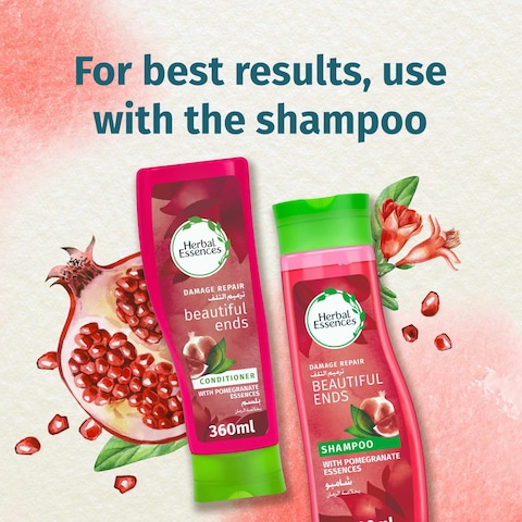 Herbal Essences Beautiful Ends Split End Protector Conditioner with Juicy Pomegranate Essences 360ml