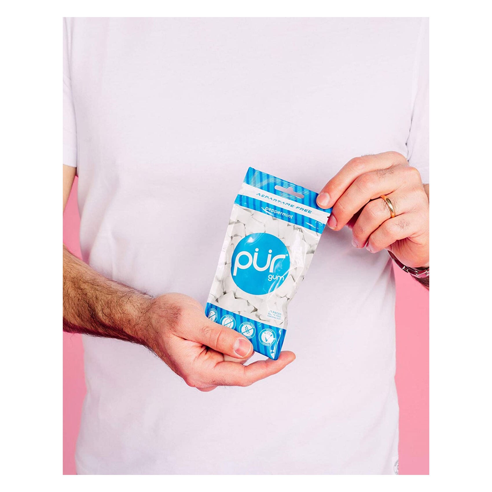 Pur Gultan Free Sugar Free Gum Peppermint 77 Gram product thumbnail 4
