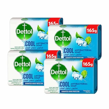 Dettol Orginial Anti-Bacterial Soap Bar - 165 gram - 4 Pieces