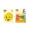 Post-it Emoji Sticky Notes Yellow Pack of 4 With Sticky Page Markers Multicolour 20 Sheets Pack of 5