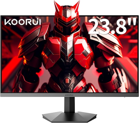 Koorui Monitor Gaming, 24 Inch Computer Screen HDMI, 165Hz, 1080P, 1Ms, IPS, Freesync, Compatible G-Sync, Tilt Adjustable, Eye Care, Vesa Wall Mountable (FHD 1920X1080, Displayport) Black
