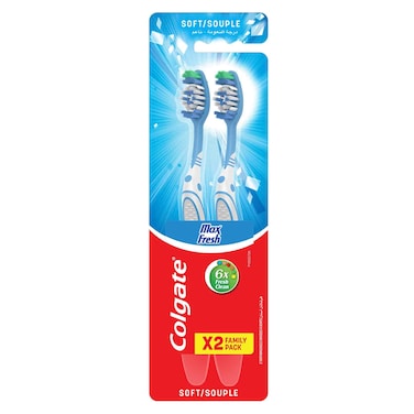 Colgate Max Fresh Toothbrush, Medium, 1+1 Free