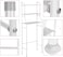 Althiqah 3 Shelf Over The Toilet Bathroom Shelf, Space Saver Rack Metal Towel Cabinet Rack [White]