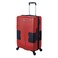 Tach V3 Hardcase Carry-on Luggage - 20 inch Spinner Suitcase With TSA Lock - 2 USB Charging Ports - Water Bottle Holder - Patented Built-In Connecting System - Easily Links 6 Bags - Wine Red