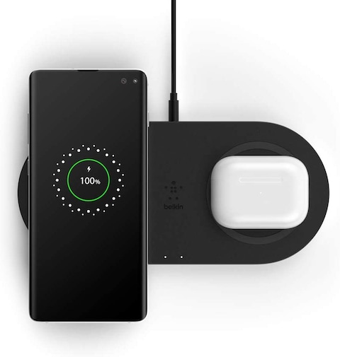 BELKIN 2x 10W Boost Up Dual Wireless Charging Pad with PSU - Black