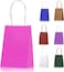 Markq Pink Paper bags with handles 15 x 11 x 6 cm Small Kraft Gift bags for Birthday Party Favors, Weddings, Merchandise, Goodies, Baby Shower (24 Bags)