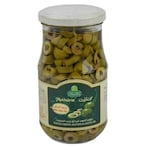 Buy Halwani Bros Sliced Green Olives 325g in Kuwait