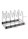 5 Tier Adjustable Pot Organizer Rack Black