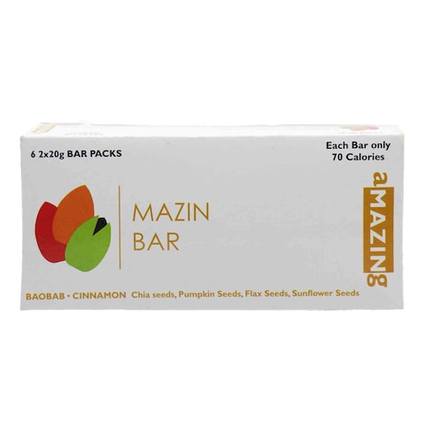 Mazin Baobab And Cinnamon Cereal Bar 240g