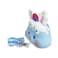 Ogi Mogi Toys Blue Bunny Shoulder Bags for Girls, Mini Silicone Fidget Bag with Adjustable Strap, Squishy Crossbody Purse for Adults, Perfect Sensory Toy Gifts for Kids Aged 3-10