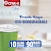 Napco Sanita Club Oxo-Biodegradable Trash Bags 10 Gallons Medium White 90 Garbage Bags
