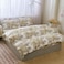 Luna Home Queen size 6 pieces, duvet cover set, golden leaf design.