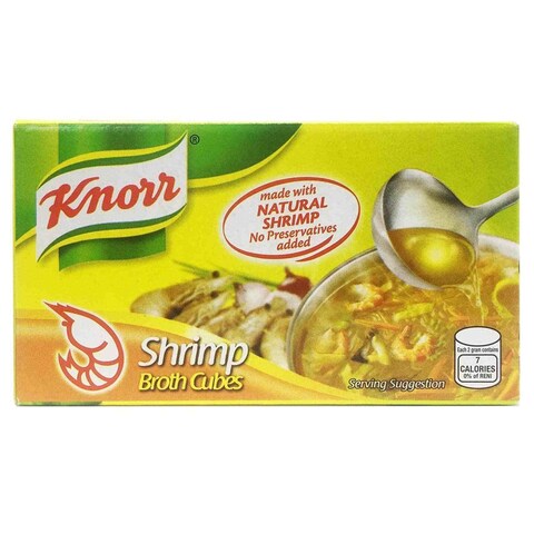 Knorr Shrimp Broth Cubes Made With Natural Shrimp 60g