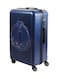 Biggdesign Lightweight Ocean Design Carry On Luggage With Spinner Wheel And Lock System Navy Blue 24-Inch
