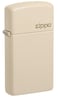 Zippo 49528ZL Slim Flat Sand Zippo Logo Windproof Lighter