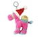 Caravaan -Supersoft cuddly dark pink camel keyring/ Christmas tree ornament with fluffy Santa hat.  Size 12cm. Ideal stocking filler, Christmas gift.