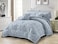 Comfy Luxe Soft 6 Pcs King Size Cotton Comforter Bedding Set-Grey