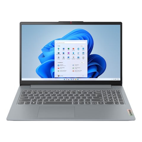 Lenovo IdeaPad Slim 3 15IAH8, Intel Core i5-12450H, 8GB RAM, 512GB SSD, 15.6-inch FHD IPS, Windows 11 Home, Arctic Grey, English/Arabic Keyboard- 83ER001LAX