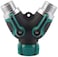 Generic Durable Y-Shape Practical Hose Splitter 3/4 Double-Pass Splitter Agriculture Garden 2-Way Irrigating Tool Garden Accessories
