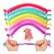 Unicorn Noodles Toy - 6 Colors
