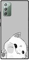 Theodor - Protective Case For Note 20 White Cat Wireless Charging Compatible Cover