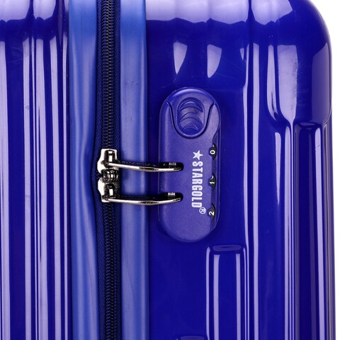 STARGOLD Single Travel Trolley Luggage Hardside Expandable 4 Spinner Wheels 20 Inch 3 Numbered lock ABS+PC Material