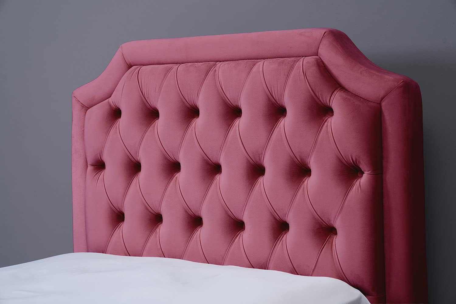 PAN Home Home Furnishings Andromeda Headboard Velvet Pink L-100: H-125cm 100x125 Pink