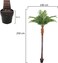 YATAI Artificial Palm Plant About 2.5m high - Artificial Palm Plants &ndash; Plants For Home Decor &ndash; Artificial Tree Outdoor Fake Plants For Balcony Indoor Plants Artificial Plants Outdoor