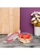Delcasa Round Glass Air Tight Container Clear 400ml
