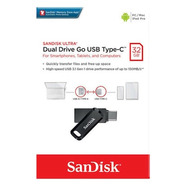 SanDisk Ultra Dual Drive Go USB Type C 32GB Black