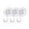 Fixon Suction Cup Hooks 5pieces Clear