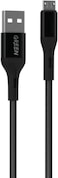 Green Lion Braided Cable Compatible With Micro USB 3M 2A, Fast Charging (Black) - Cable