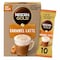 Nescafe Gold Caramel Latte Coffee Mix 17g Pack of 10