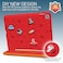 Moxedo Rugged Protective EVA Silicone Kids Case Cover, Shockproof DIY 3D Cartoon Pattern With Pencil Holder, Stand And HAndle Grip Compatible For Apple iPad 2021 (9th Gen) 10.2 inch (Red)