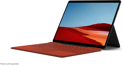 Microsoft Surface Pro X Signature Keyboard With Slim Pen - Poppy Red, 25O-00021