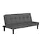 In House Yoomi 2 In 1 Sofabed Velvet Upholstered - Dark Grey
