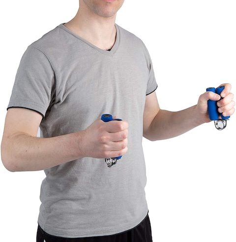 ULTIMAX Foam Hand Grip Fitness Arm Trainers Strength Foam Wrist Grippers Train Exercise Fitness Hand Gripper Training Heavy Gym Tool-Blue