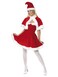 Smiffys-Miss Santa G Costume Red with Hat Cape< >White/Red< >L< >Adult< >