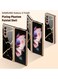 MARGOUN for Samsung Galaxy Z Fold 3 5G Case Luxury Plating Cover with Screen Protector Glass Hybrid Full Body Protection