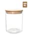 Marrkhor Glass Storage Jar Clear/Brown 9X10cm