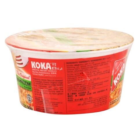 Koka Original Mushroom Instant Bowl Noodles 90g