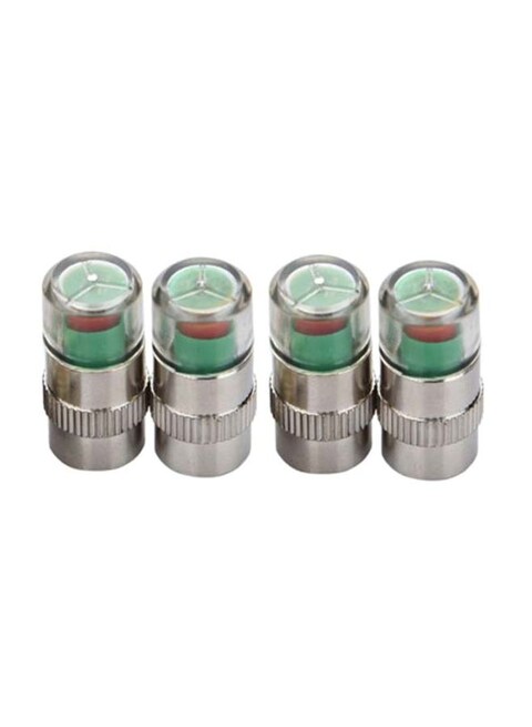 Generic - 4-Piece Automatically Elaborate Tire Pressure Detecting Cap Set